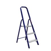 Стремянка стальная TOR M8403 1*3 окрашенная с алюминиевыми ступенями 40*20 мм