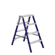 Стремянка стальная TOR MD8204 2*4 окрашенная с алюминиевыми ступенями 40*20 мм