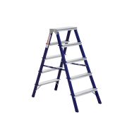 Стремянка стальная TOR MD8205 2*5 окрашенная с алюминиевыми ступенями 40*20 мм