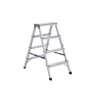 Стремянка алюминиевая TOR AD7204 2*4 со ступенями 40*20 мм